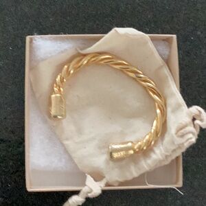 Jes MaHarry 18k Harmony Twisted Rope Cuff Bracelet